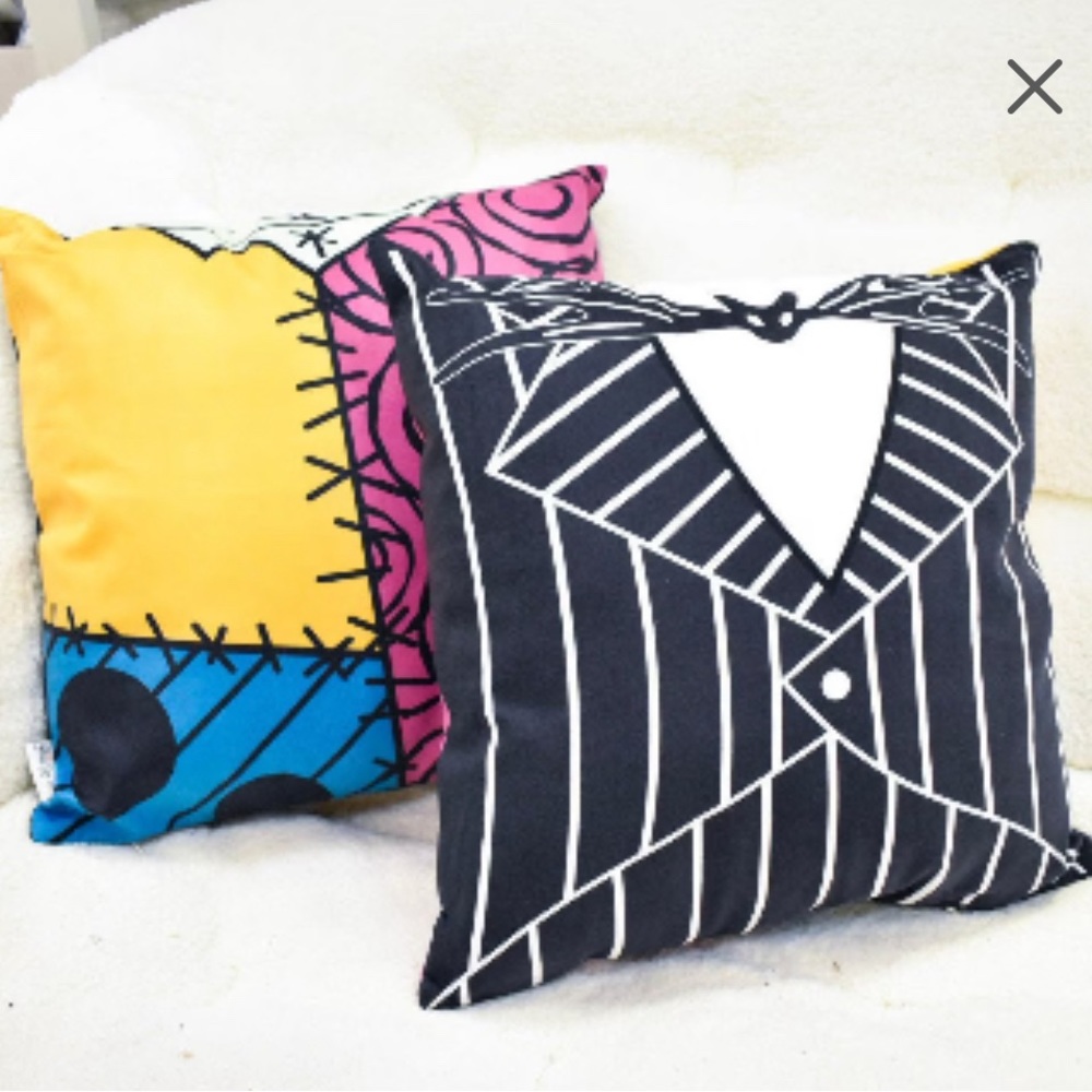 Jack and Sally Double Sided Pillow Cover